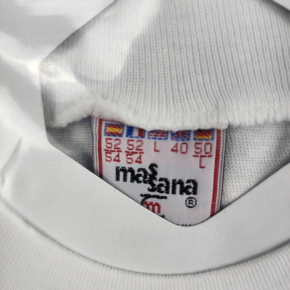 Massana Barcelona 92 Olympics T-Shirt Unisex Medium White Vintage NWT 1992 - Picture 3 of 7